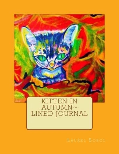 Kitten in Autumn Lined Journal