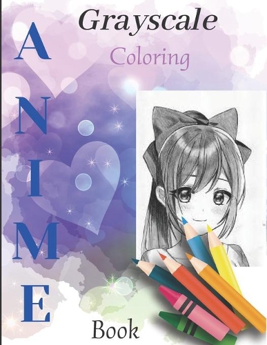 Grayscale Anime Coloring Book