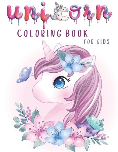 Unicorn coloring book for kids: 49 full page coloring pages of unicorns - Unicorn coloring book- Coloring book for kids ages 4-8- 8.5"x11"