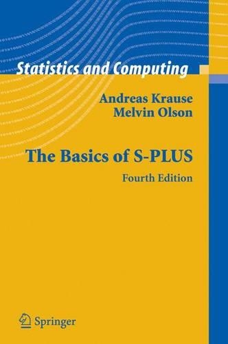 Basics of S-Plus: (Statistics and Computing)
