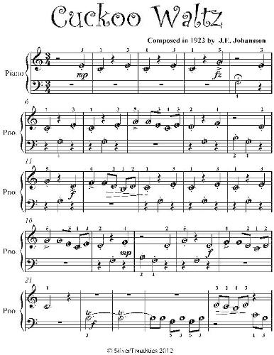 Cuckoo Waltz - Beginner Piano Sheet Music