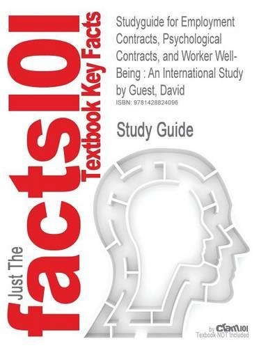 Studyguide for Employment Contracts, Psychological Contracts, and Worker Well-Being