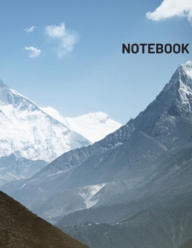 Notebook: Mountain Composition Notebook (Diary, Journal): Large (8.5 x 11 inches) - 100 Pages