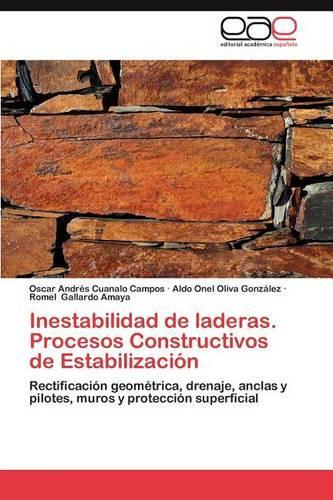 Inestabilidad de Laderas. Procesos Constructivos de Estabilizacion: (Spanish)