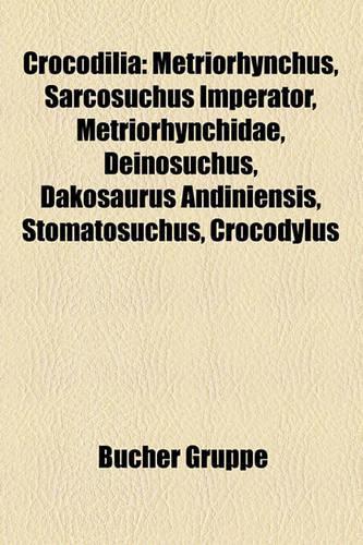 Crocodilia: Metriorhynchus, Sarcosuchus Imperator, Metriorhynchidae, Deinosuchus, Dakosaurus Andiniensis, Stomatosuchus, Crocodylu