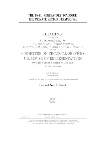 The US-EU regulatory dialogue