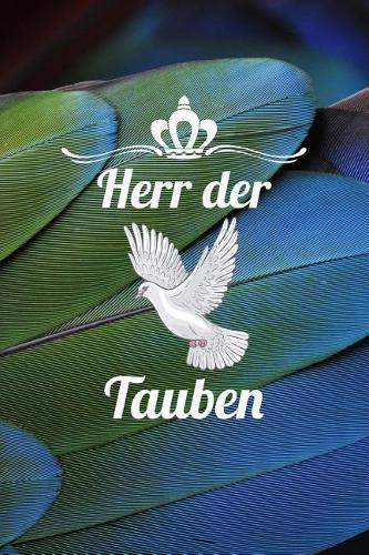 Herr der Tauben: Notizbuch A5 120 Seiten kariert in Weiß für Taubenzüchter