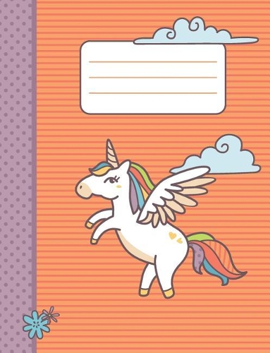 Flying Unicorn - Composition Book - Wide-Ruled