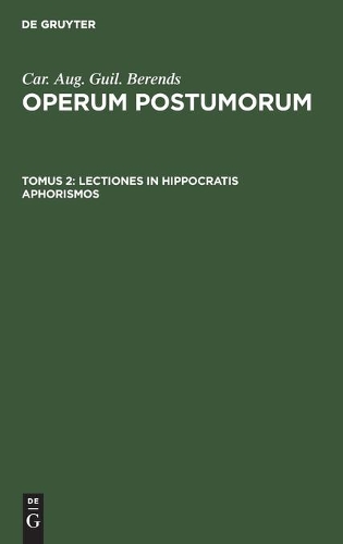Lectiones in Hippocratis aphorismos