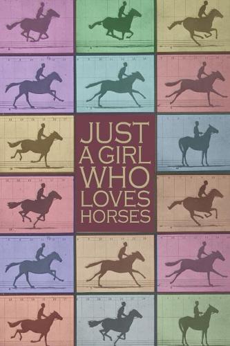 Just a Girl Who Loves Horses: Composition Notebook: Wide Ruled Writer's Notebook for School / Work / Journaling (Horses and Flowers Notebook)