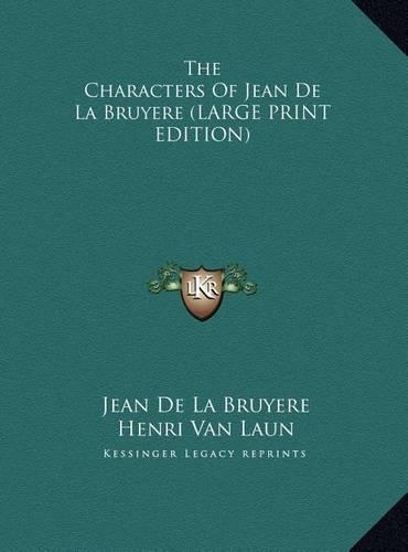 The Characters of Jean de La Bruyere