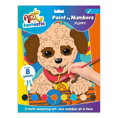 Art Fantastic Paint-by-Numbers Kit: Puppy: (Art Fantastic)