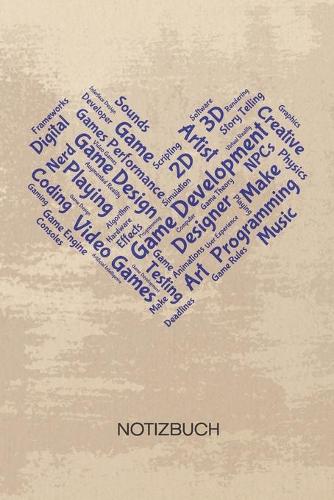 NOTIZBUCH A5 Dotted: Spieleentwickler Notizheft GEPUNKTET 120 Seiten - Game Design Notizblock Ich liebe Spieleentwicklung Skizzenbuch - Game Design Geschenk für Game Des