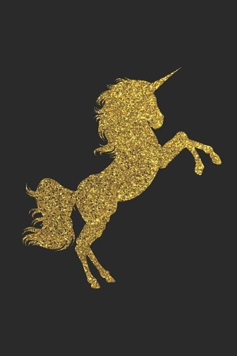 Golden Unicorn: Blank Lined Notebook for Unicorn Lovers and Mythical Creatures Enthusiasts