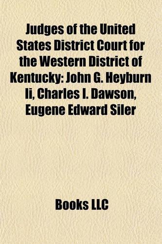 Judges of the United States District Court for the Western District of Kentucky