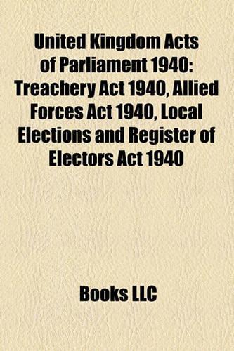 United Kingdom Acts of Parliament 1940
