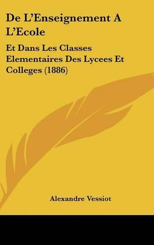 de L'Enseignement A L'Ecole