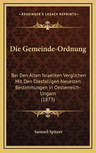 Die Gemeinde-Ordnung