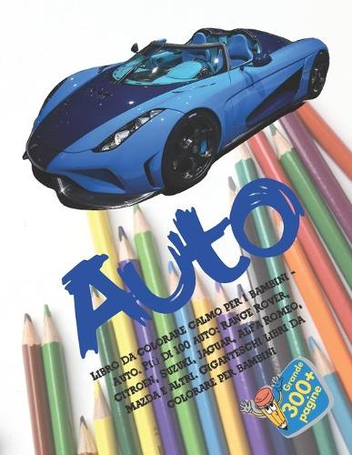 Libro da colorare calmo per i bambini - Auto. Più di 100 auto