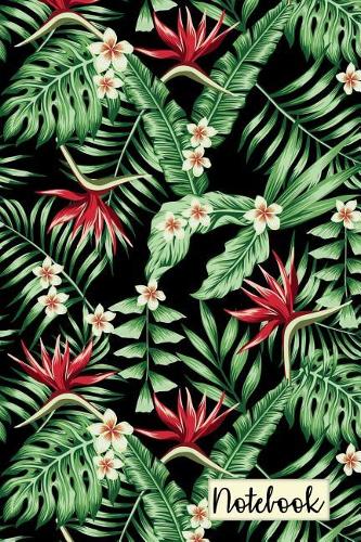 Notebook: Tropical Flowers College Ruled Journal for Taking Notes Journaling School or Work