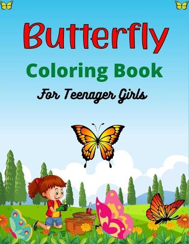 Butterfly Coloring Book For Teenager Girls