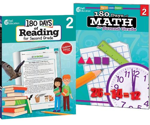180 Days™: Reading & Math Grade 2: 2-Book Set