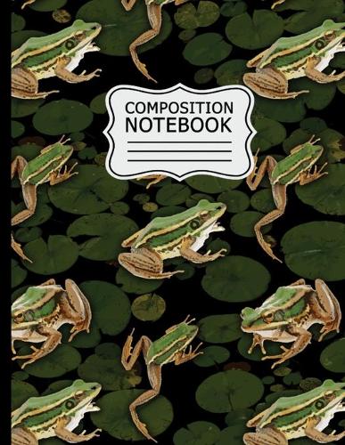 Composition Notebook: Frogs on Lilypads Pattern 8.5"X 11" - 110 College Ruled Pages
