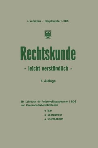 Rechtskunde — leicht verständlich: (German)