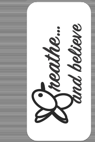 Breathe... and Believe Notebook: 120 Pages 6X9 Gift Journal with Affirmations(Breathe by Birdie)