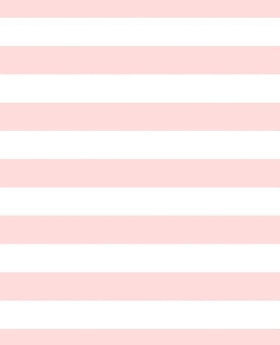 Blush Pink White Stripes Notebook 130 Pages