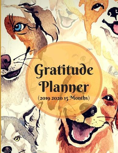 2019 2020 15 Months Puppy Dog Gratitude Journal Daily Planner