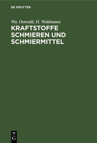 Kraftstoffe Schmieren Und Schmiermittel