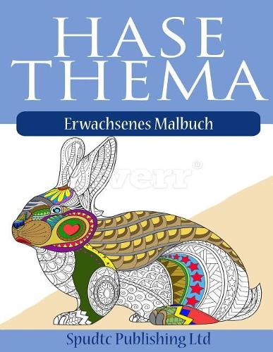 Hase Thema: Erwachsenes Malbuch