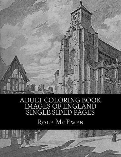Adult Coloring Book - Images of England - Single Sided Pages