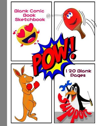 Blank Comic Book Sketchbook