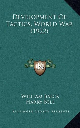 Development Of Tactics, World War (1922)