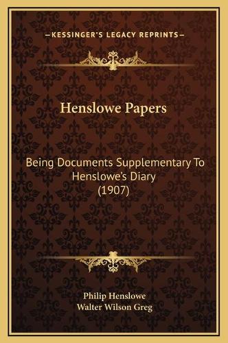Henslowe Papers