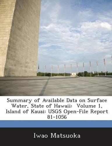 Summary of Available Data on Surface Water, State of Hawaii