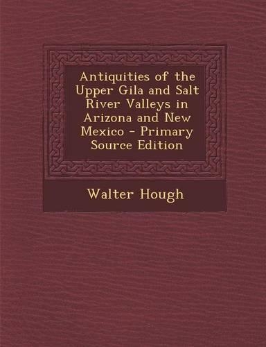 Antiquities of the Upper Gila and Salt River Valleys in Arizona and New Mexico: (English)