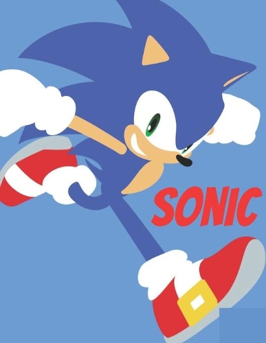 Sonic: Coloring Book for Kids and Adults with Fun, Easy, and Relaxing