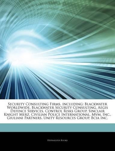 Articles on Security Consulting Firms, Including