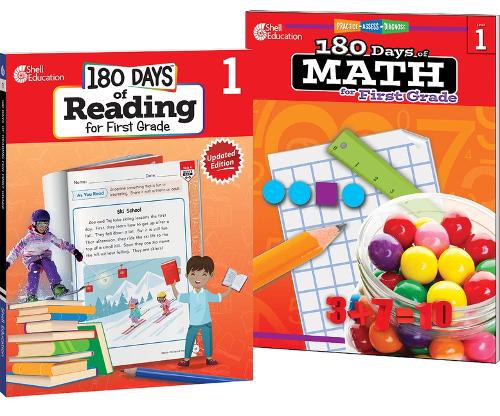 180 Days™: Reading & Math Grade 1: 2-Book Set