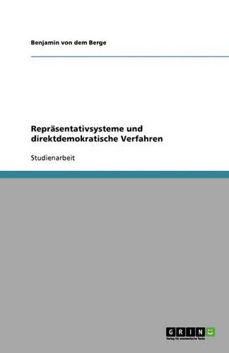 Reprasentativsysteme Und Direktdemokratische Verfahren