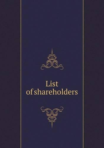 List of shareholders