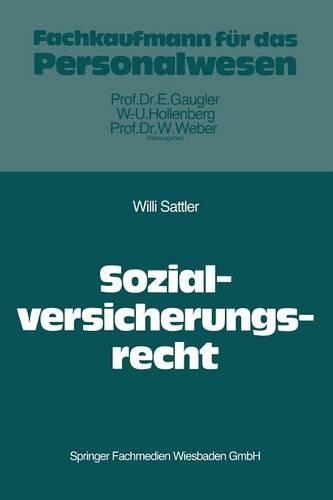 Recht Der Sozialversicherung: (German)