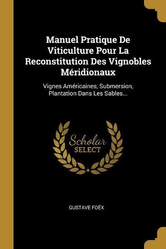 Manuel Pratique De Viticulture Pour La Reconstitution Des Vignobles Méridionaux