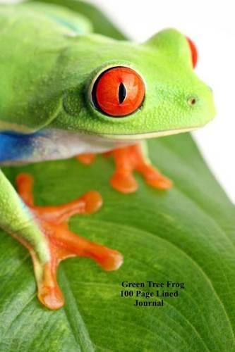 Green Tree Frog 100 Page Lined Journal
