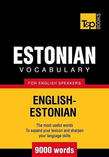 T&p English-Estonian Vocabulary 9000 Words