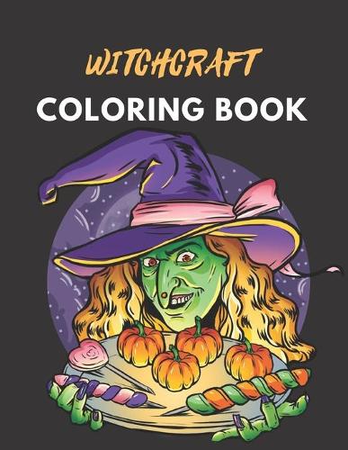 witchcraft coloring book: A perfect witchcraft coloring book for adults