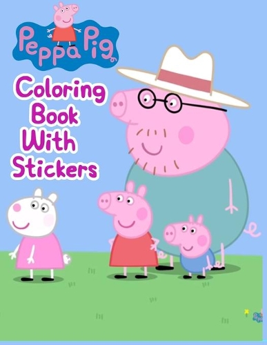 Peppa Pig Coloring Book With Stickers
